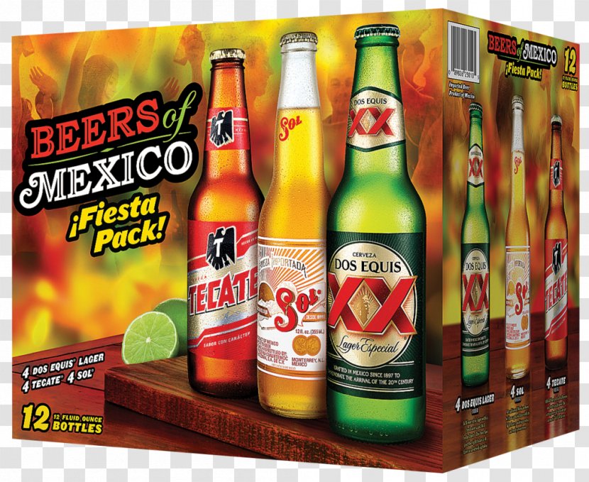 Lager Beer Bottle Mexican Cuisine Heineken International - Dos Equis Transparent PNG