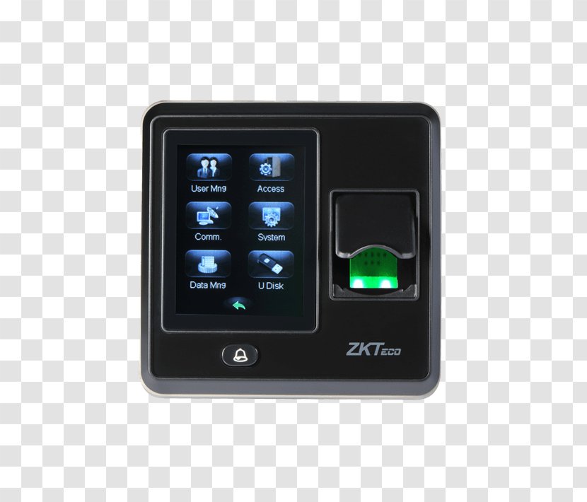 Zkteco Access Control Fingerprint Biometrics Time And Attendance - Security Transparent PNG