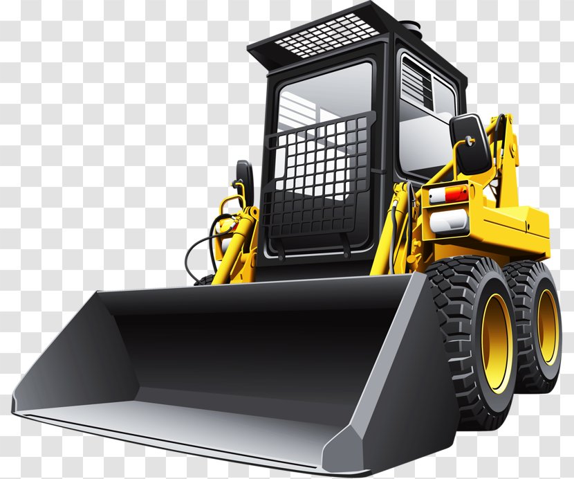 Skid-steer Loader Stock Photography Clip Art - Product - Industrial Bulldozer Transparent PNG