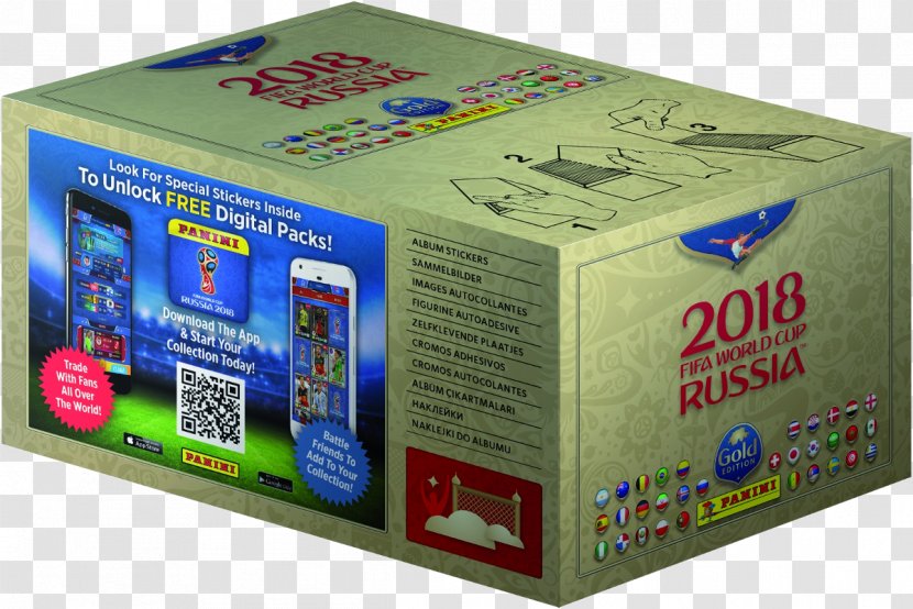 2018 World Cup Panini Group Sticker Album Russia Collectable Trading Cards - Carton Transparent PNG