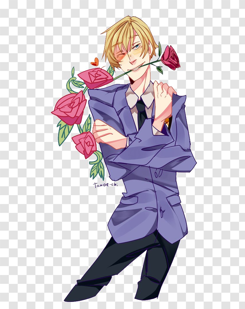 Haruhi Fujioka Ouran High School Host Club Fan Art - Cartoon Transparent PNG