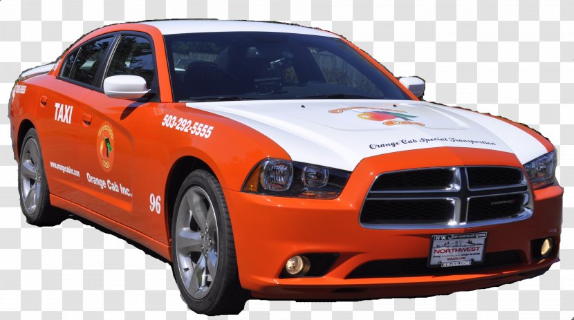 Lake Oswego Orange Taxi Cab Company Woodburn Airport Bus - Automotive Exterior Transparent PNG