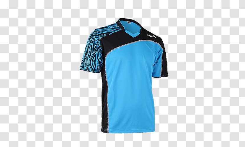 T-shirt Futsal Shoe Volleyball Goalkeeper - Electric Blue Transparent PNG