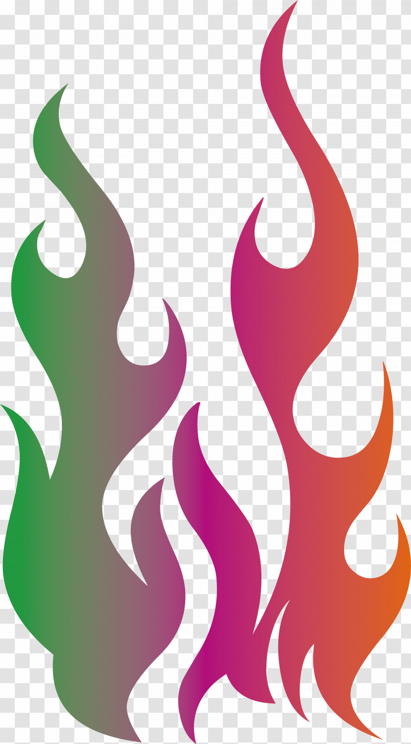 Color Logo Fire Vector Text Transparent PNG