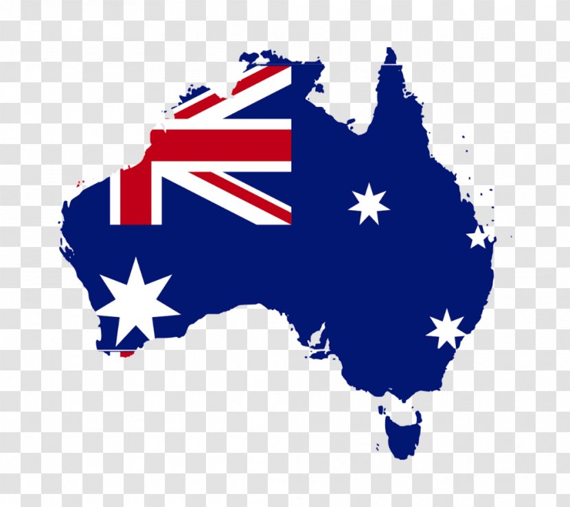 Flag Of Australia Map Flags The World - Blue - China Transparent PNG