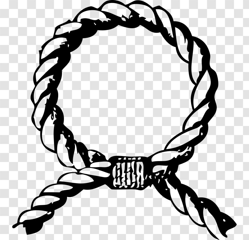 Knot Rope Seizing Clip Art - Black And White - Honda Transparent PNG