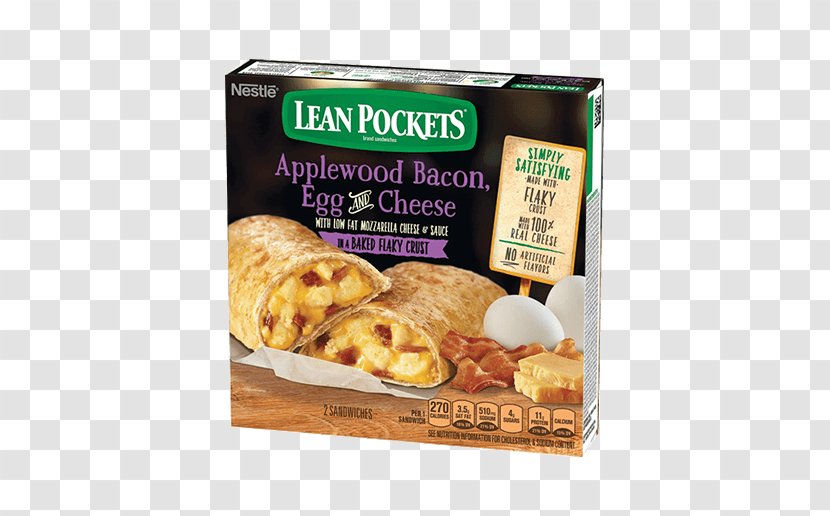 Bacon, Egg And Cheese Sandwich Hot Pockets - Ham - Bacon Transparent PNG
