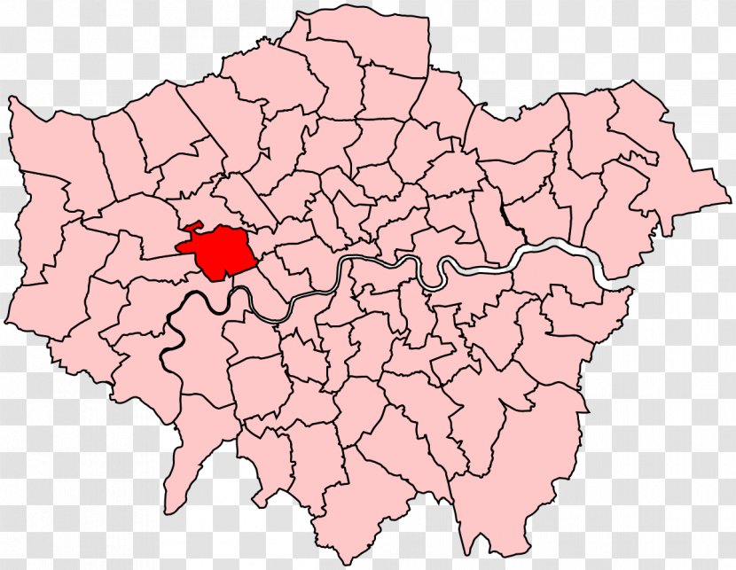 London Borough Of Lewisham Barnet Map Boroughs East - Andrew Bush Uk Transparent PNG