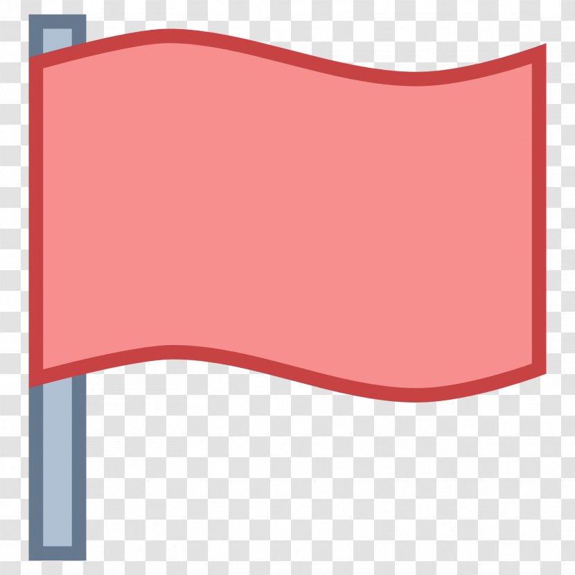 Flag - Red - Text Transparent PNG