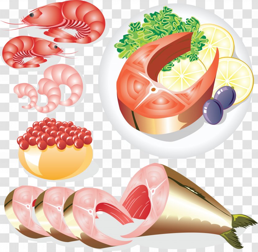 Japanese Cuisine Sushi Seafood Dishes - Fruit - Shrimps Transparent PNG