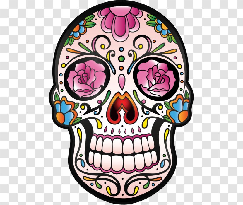 Calavera Mexican Cuisine Skull And Crossbones Tequila - Flower Transparent PNG