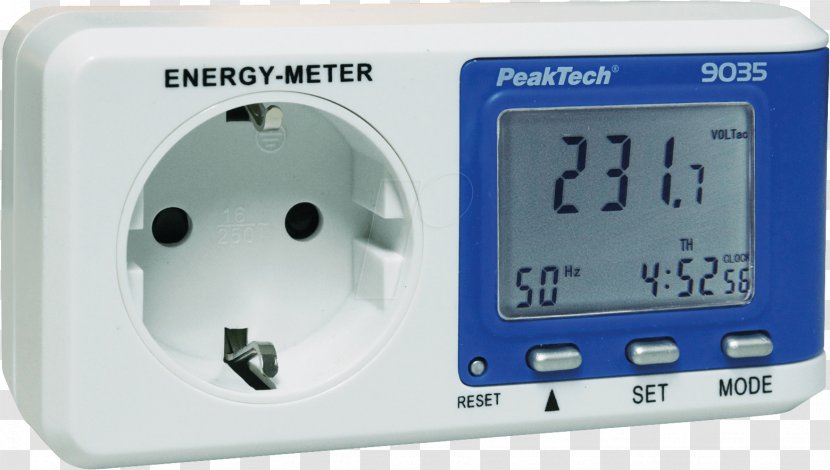 Electricity Meter Electric Energy Consumption Domestic - Power Transparent PNG