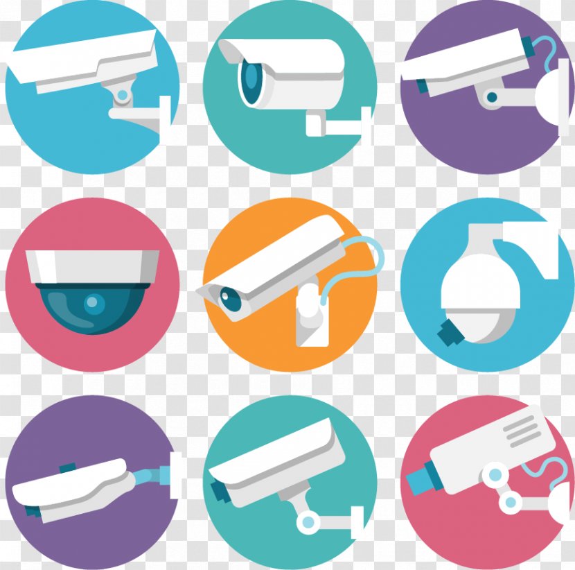 Webcam Closed-circuit Television Surveillance Icon - Clip Art - Vector Camera Collection Pattern Transparent PNG