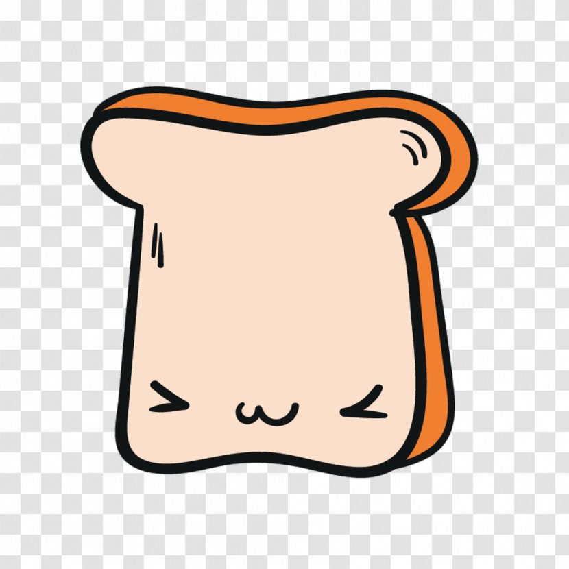 Toast Bread Clip Art - Vector Happy Material Transparent PNG