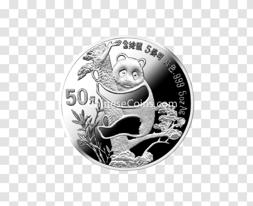 Coin Chinese Silver Panda Giant Gold - Currency Transparent PNG