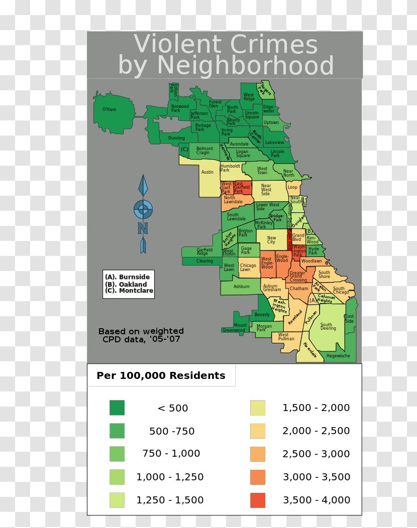 East Garfield Park Englewood Crime In Chicago Statistics Violent - Police Department - Map Transparent PNG