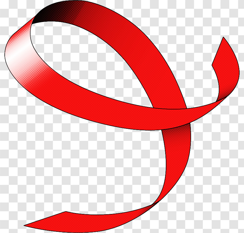 Red Line Symbol Font Ribbon Transparent PNG