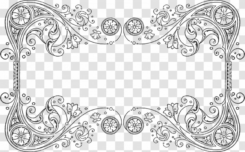 Ornament Picture Frames Art Pattern - Flower - FILIGREE Transparent PNG