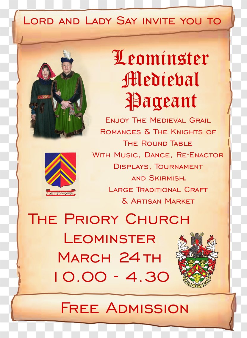 Luston Primary School Leominster Medieval Pageant Boycie Book - Text Transparent PNG
