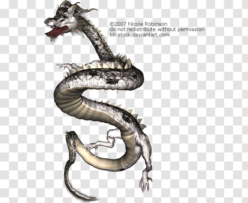 Chinese Dragon Serpent - Upload - Domineering Dragon-shaped Pattern Transparent PNG