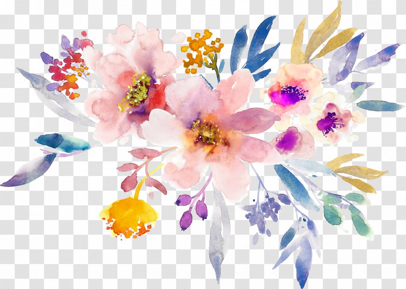 Gouache Painting Flowers Creative - Plant - Spring Transparent PNG