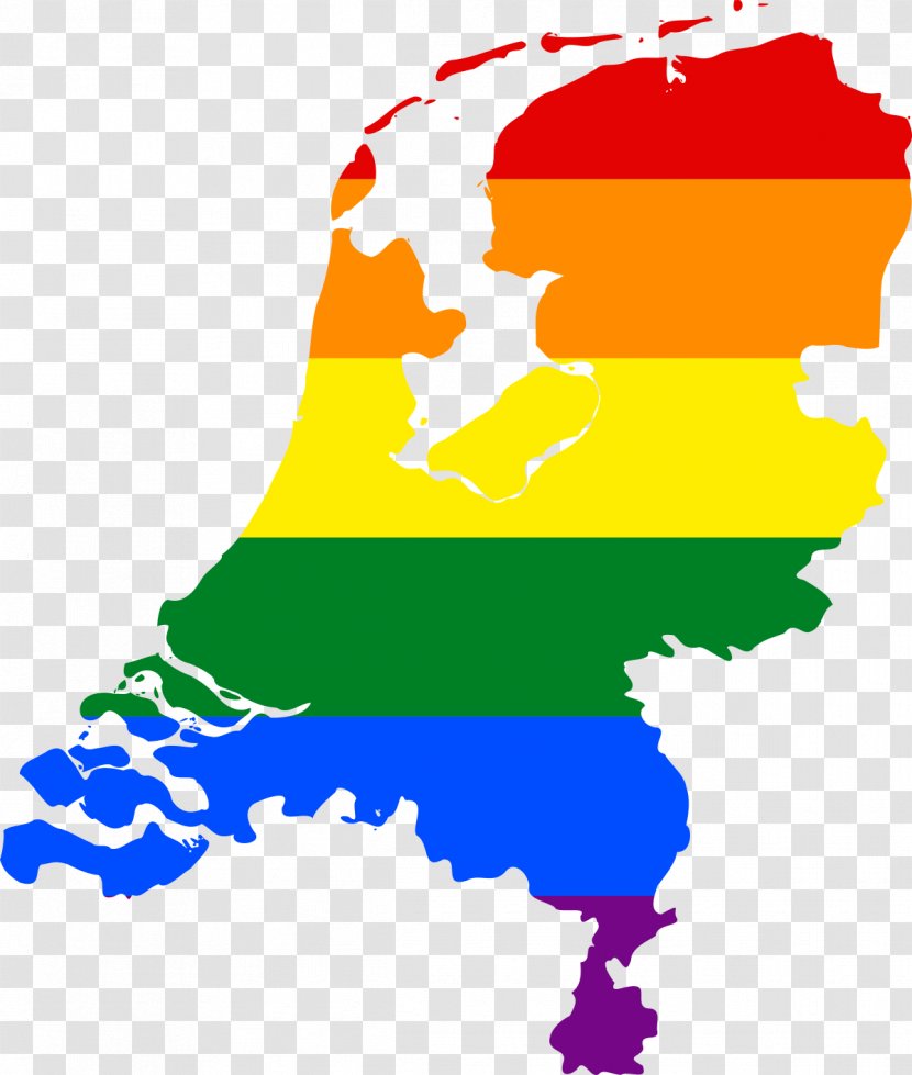 Netherlands LGBT Rights By Country Or Territory Rainbow Flag - Heart - Watercolor Transparent PNG