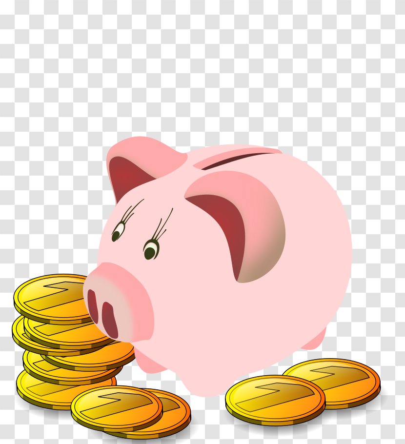 Piggy Bank Coin Clip Art - Officer Transparent PNG