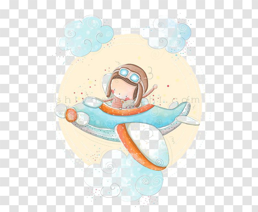 Airplane Paper Baby Shower Drawing Child - Fly Kids Transparent PNG