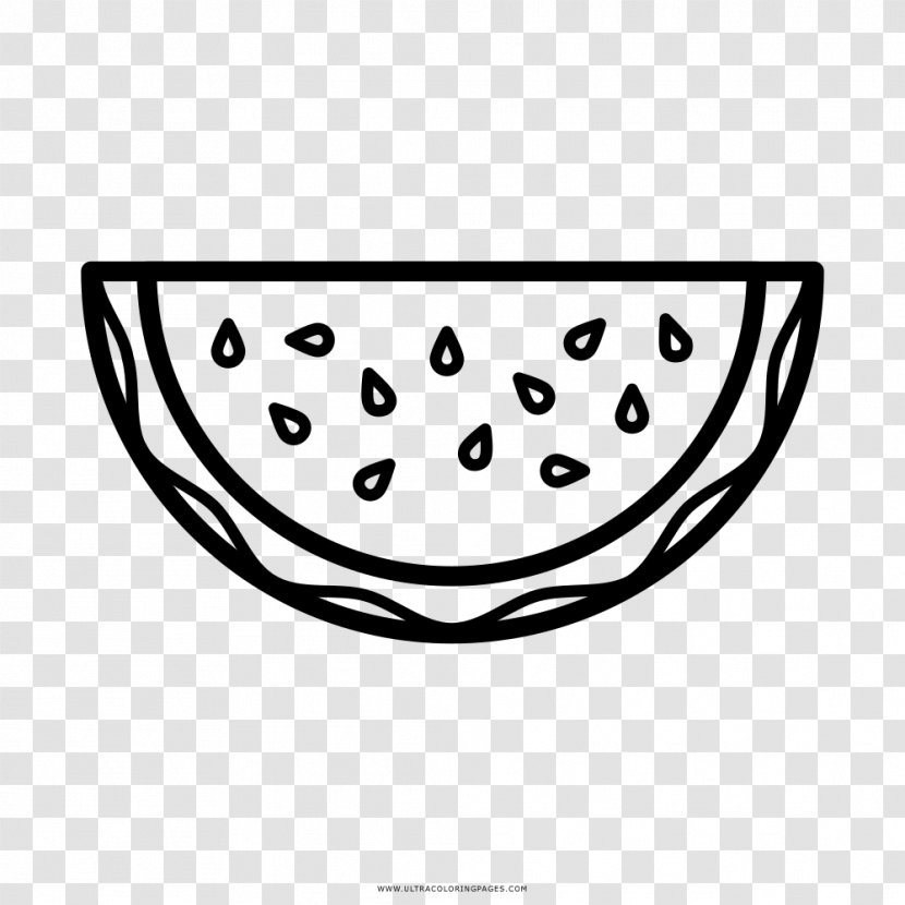 Coloring Book Drawing Line Art Watermelon - Adult - Wassermelone Transparent PNG