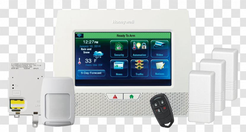 Lynx Honeywell Security Alarms & Systems Home Automation Kits - Touchscreen Transparent PNG