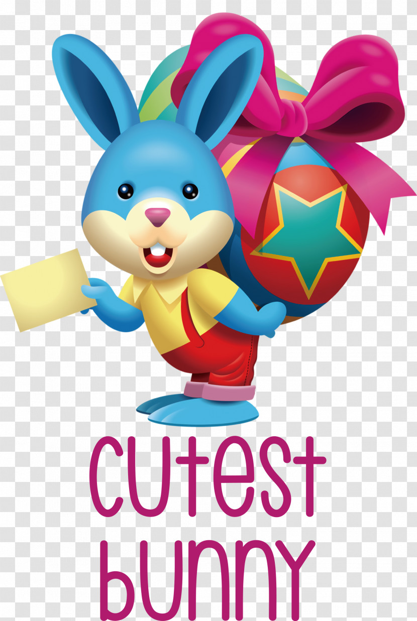 Cutest Bunny Bunny Easter Day Transparent PNG