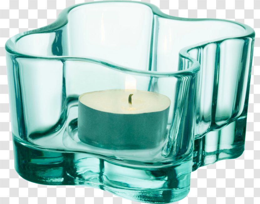 Restaurant Savoy Aalto Vase Iittala Glass - Fancy Green Candle Transparent PNG