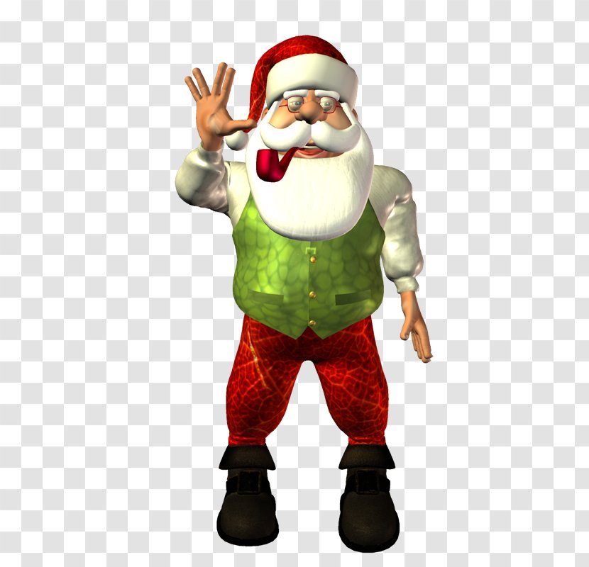 Santa Claus Christmas Ornament Mascot Transparent PNG