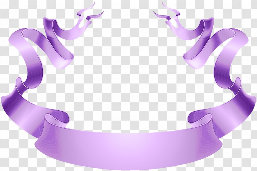 Background Banner Ribbon - Lilac Purple Transparent PNG