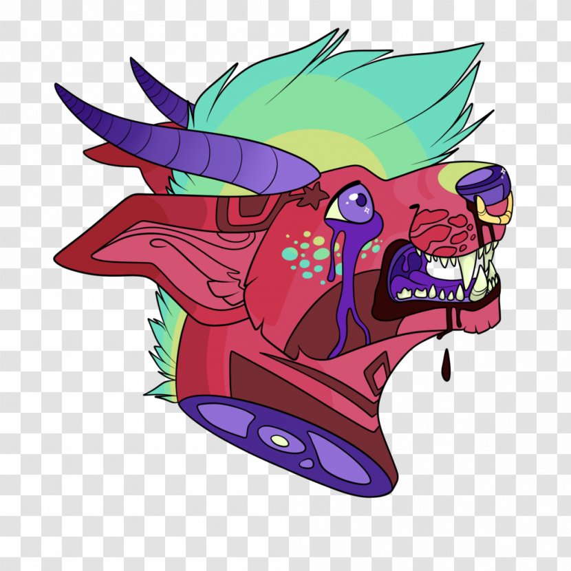 Clip Art Illustration Animal Headgear Purple - Legendary Creature - Pursuit Of Happiness Transparent PNG