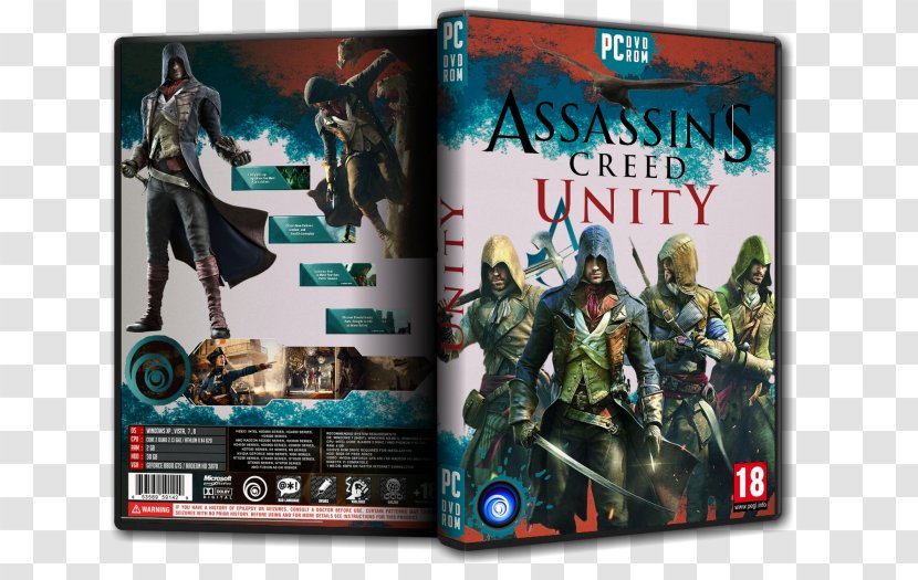 Assassin's Creed Unity Xbox One PC Game Video - Action Toy Figures Transparent PNG