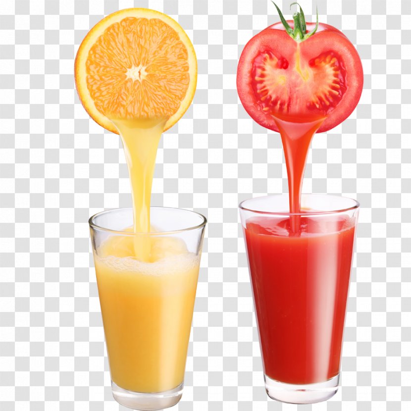 Tomato Juice Smoothie Orange Apple - Non Alcoholic Beverage - Juice, + Transparent PNG