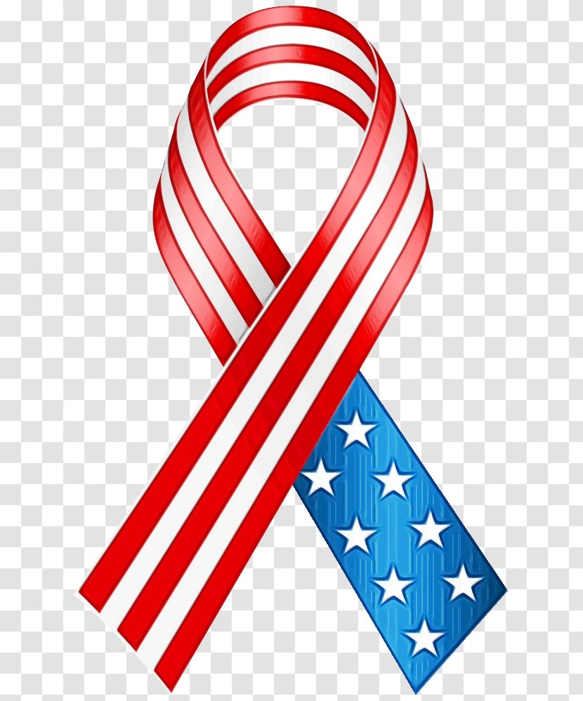 Flag Of The United States Vector Graphics Memorial Day Illustration - Ribbon Transparent PNG