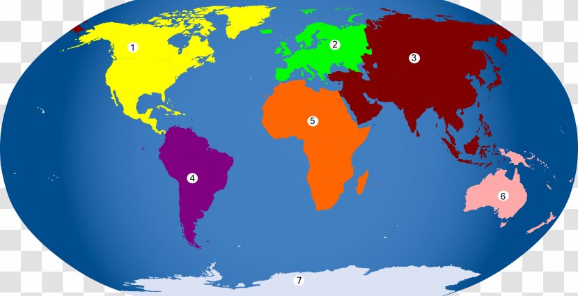World Map Globe Clip Art - Road - Seven Continents Transparent PNG