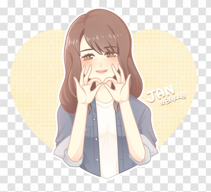 Thumb Figurine Human Behavior Illustration Jaw - Heart - BNK48 Transparent PNG