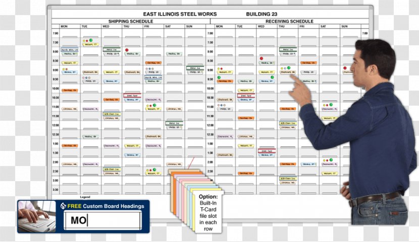 Dry-Erase Boards Schedule Management Freight Transport Timesheet - Letter - Color Calendar Template Transparent PNG