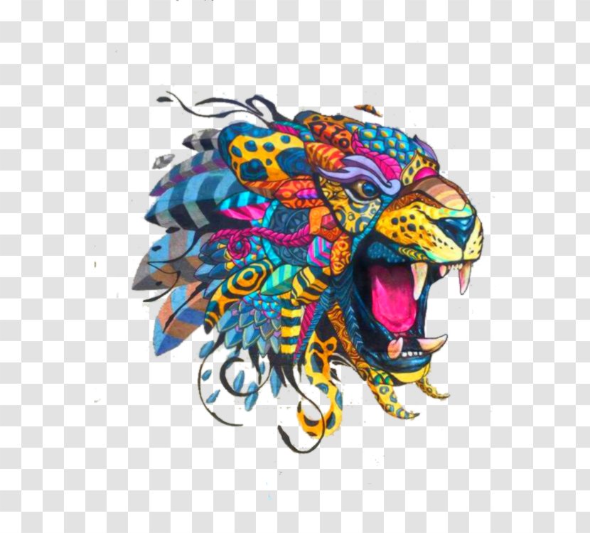 Jaguar Mexico Alebrije Artist - Graffiti Transparent PNG