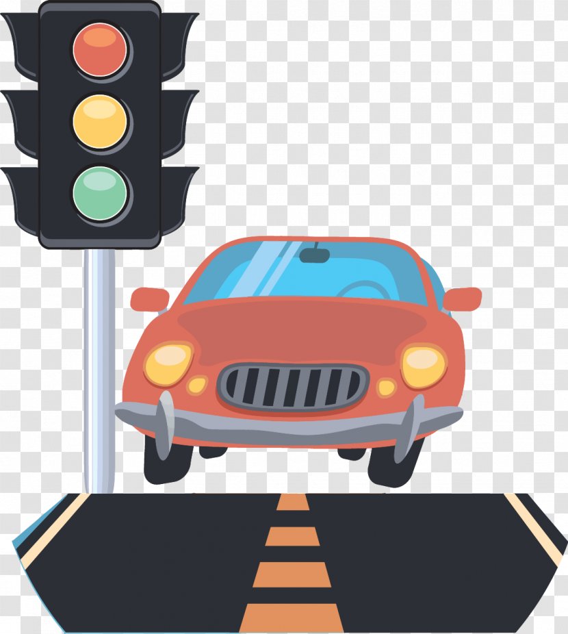 Traffic Light Car Clip Art - Compact - Vector Lights Transparent PNG