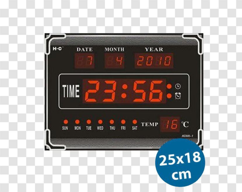 Display Device Digital Clock Alarm Clocks Data - Quartz Transparent PNG