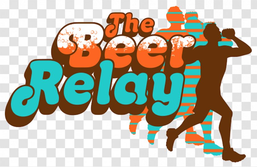 Beer Relay Race Logo Racing Running - Human Behavior Transparent PNG