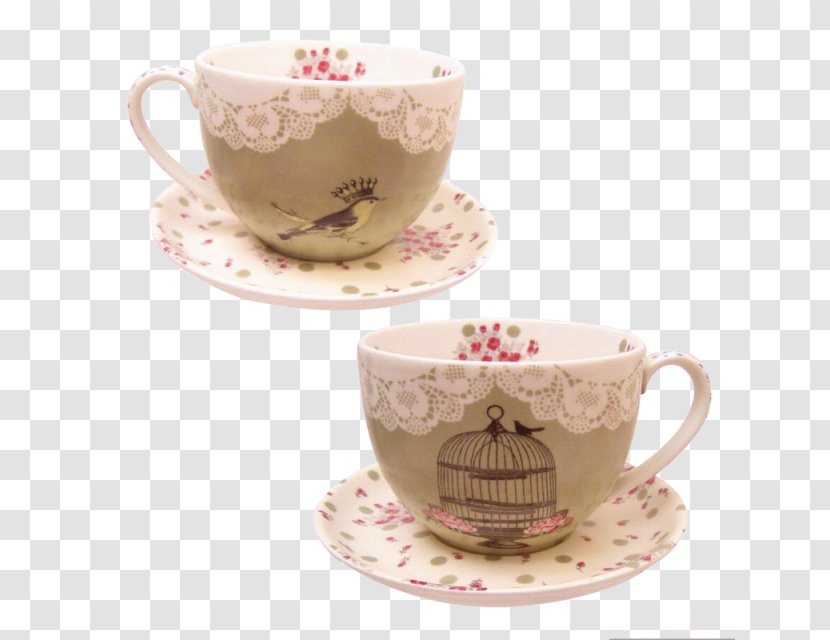 Coffee Cup Teacup Saucer - Tea Transparent PNG