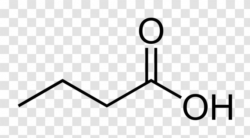 Butyric Acid Carboxylic Structure Skeletal Formula - Frame Transparent PNG