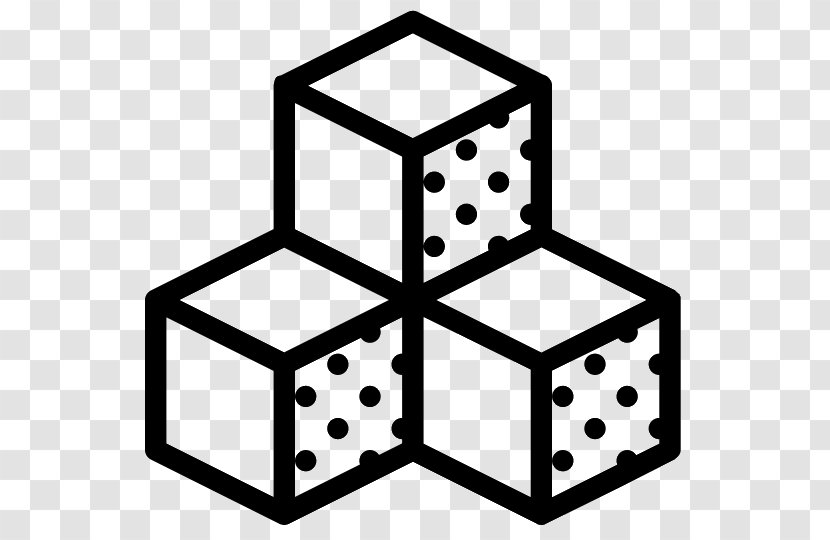 Sugar Cubes Icon Design - Cube Transparent PNG