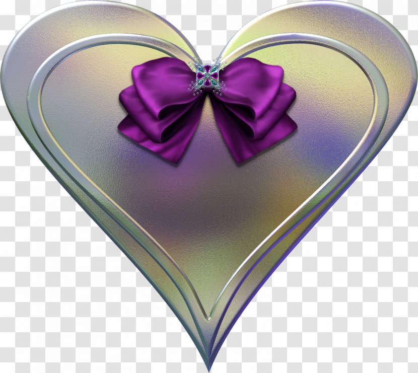 Heart Valentine's Day Love - Watercolor - Purple Transparent PNG