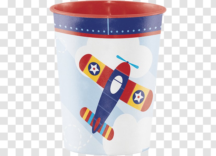 Airplane Paper Party Birthday Cloth Napkins - Drink Transparent PNG